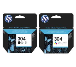 HP  Combo 304 Tri-colour & Black Ink Cartridges - Twin Pack